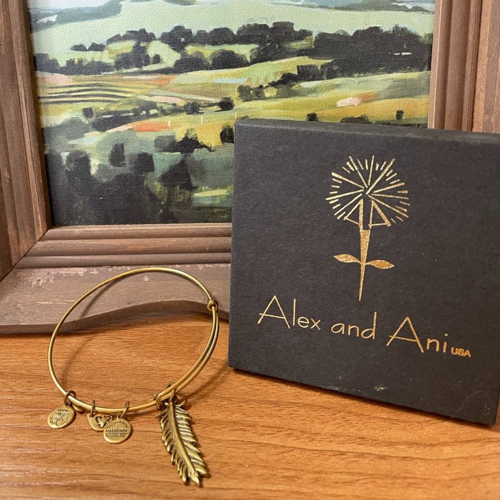 RETIRED Alex & Ani Large Feather